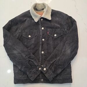 Levi's Corduroy Sherpa Trucker Jacket  - Men's Size Small